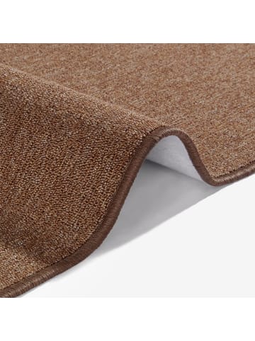 BT Carpet Feinschlingen Teppich Casual Braun Uni Meliert