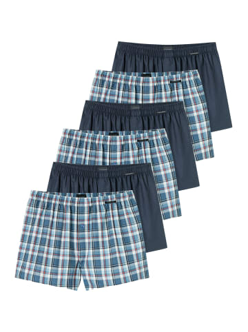 Schiesser Boxershorts Web in Blau