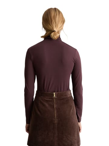 Marc O'Polo DENIM Turtleneck Longsleeve slim in Espresso Brown