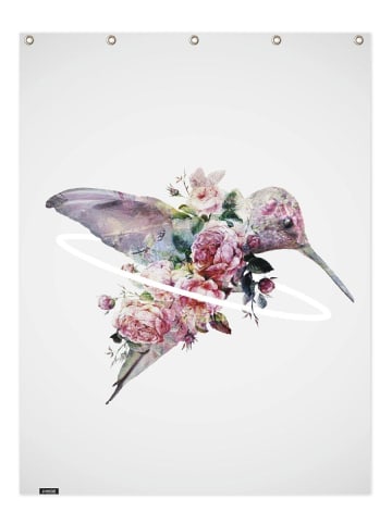 Juniqe Duschvorhang "Kolibri" in Bunt & Rosa