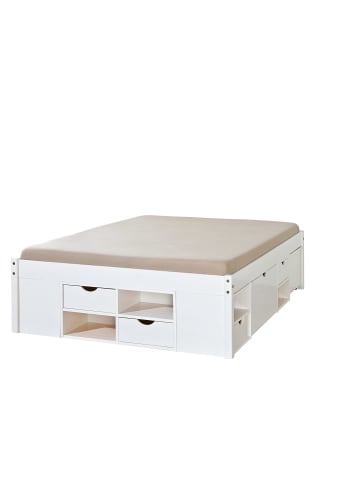 ebuy24 Bett Till Weiß 199 x 146 cm