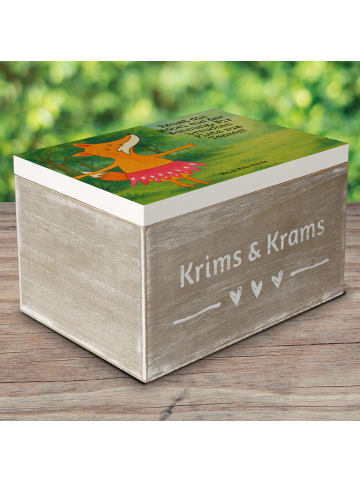 Mr. & Mrs. Panda Box Fuchs Ballerina Design mit Spruch in Weiß