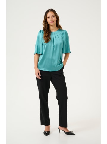 Kaffe Kurzarm-Bluse KAlinda in Teal