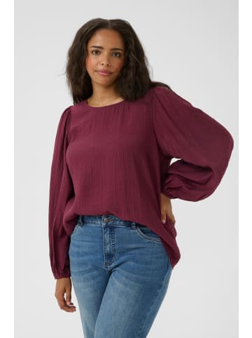 KAFFE curve Langarm-Bluse KCviva Regular fit in Windsor Wine