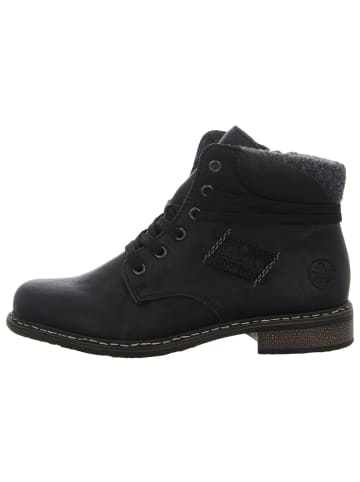rieker Schnürstiefelette in schwarz/anthrazit