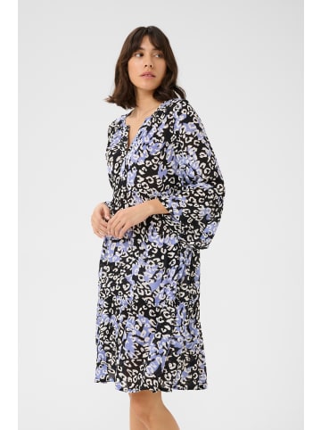Kaffe Kleid KAlea in Blue Leopard
