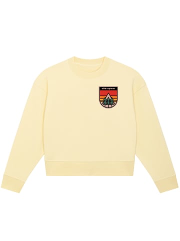 wat? Apparel Sweatshirt Wild explorer in Butter