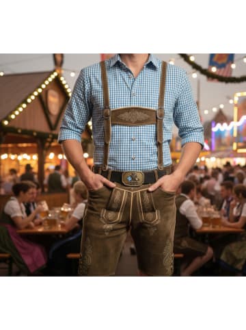 FRONHOFER Trachtengürtel Bayern Löwe in Schwarz