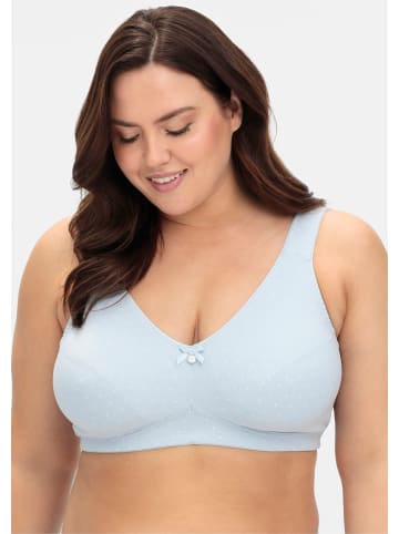 sheego Entlastungs-BH in hellblau+weiß