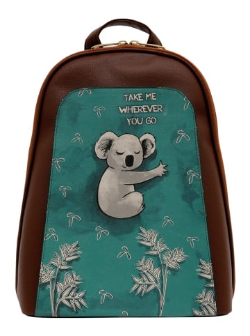 Dogo Tidy Bag Rucksack - Koala Hug in Braun
