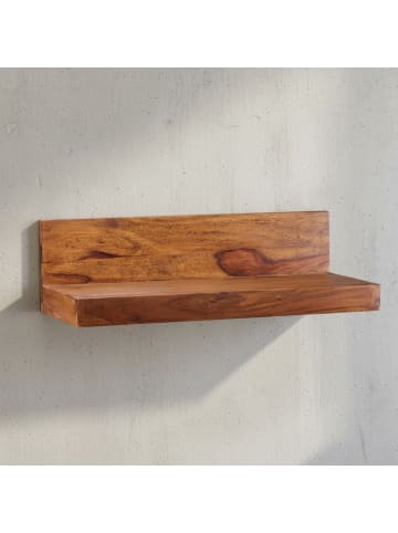 KADIMA DESIGN Wandregal Massivholz | Flexibel, Pflegeleicht, Verschiedene Größen in Braun