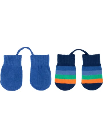 Villervalla Babyhandschuhe Basic Streifen in blau