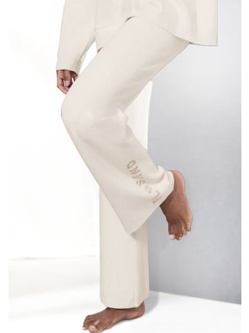 ELBSAND Strickhose in wollweiß meliert