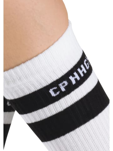 Copenhagen Studios Tennissocken in 3x off white mit farbigen Streifen