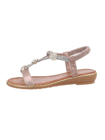 Ital-Design Sandale & Sandalette in Champagner