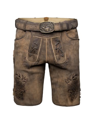 Spieth & Wensky Lederhose Nercel in braun