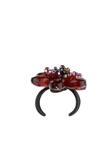 collezione alessandro Ring " Strassblume " in rot