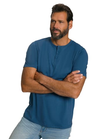 JP1880 Kurzarm T-Shirt in blue denim