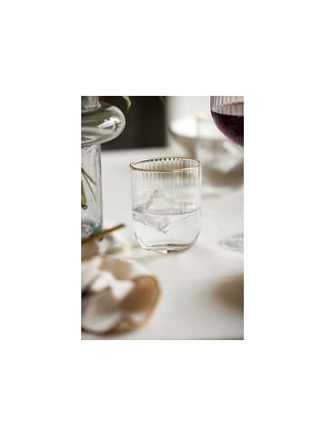 Lyngby Glas Tumbler Palermo Gold in Klar