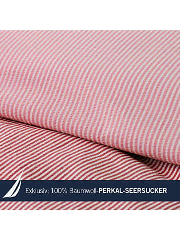 NAUTICA HOME Nautica Home Bettwäsche-Set Darya, 200x200 cm in Rot