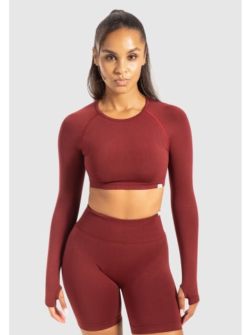 SMILODOX Longsleeve Linnea in Bordeaux