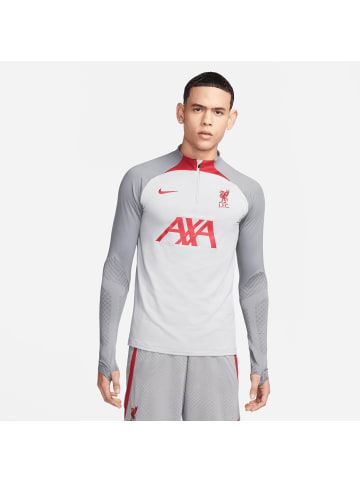 Nike Performance Trainingspullover FC Liverpool Strike Drill in grau / weiß