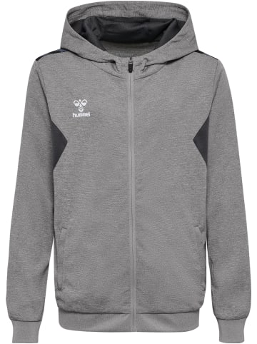 Hummel Hummel Zip Jacket Hmlauthentic Multisport Kinder Atmungsaktiv Schnelltrocknend in GREY MELANGE