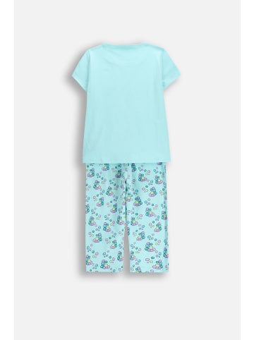 Coccodrillo Mädchenpyjama in türkis