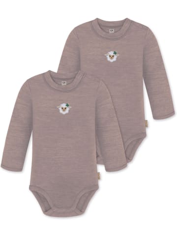 Normani Outdoor Sports 2x Baby Merino Langarmbody Tuai in Rosa
