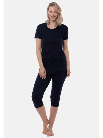 Ammann Schlafanzug Cotton in Nightblue