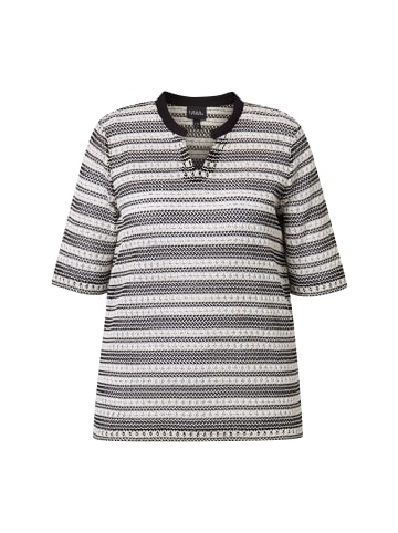 Ulla Popken Sweatshirt in schwarz