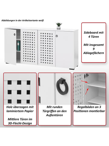 MCW Sideboard N87, Weiß