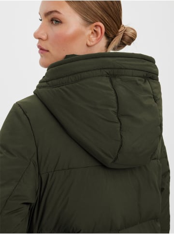 Vero Moda Lange Puffer Jacke Winter Mantel Stepp Parka VMERICAHOLLY in Dunkelgrün