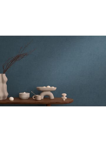 A.S. Création Tapete Atelier Canvas in Blau-Braun