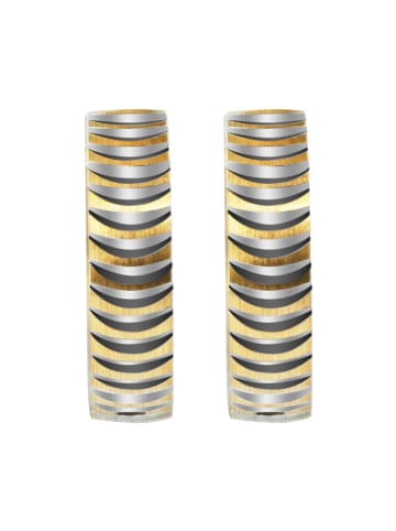 Adeliás Damen Ohrringe – Klappcreole aus Edelstahl in gold