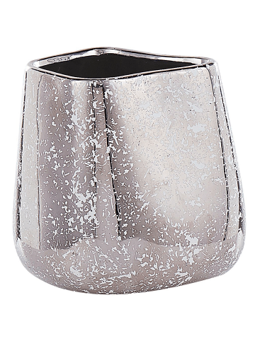 Beliani Dekovase CIRTA in Silber - (W) 20 x (H) 20 x (L) 20 cm