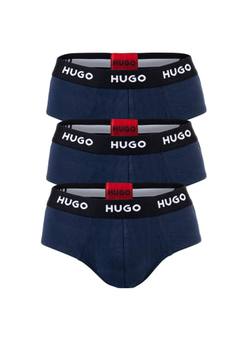 HUGO Slip 3er Pack in Blau