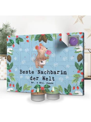 Mr. & Mrs. Panda Adventskalender Maus Beste Nachbarin der Welt m... in Eisblau