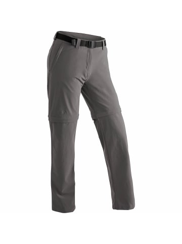 Maier Sports Zip-Hose Nata 2 in Steingrau