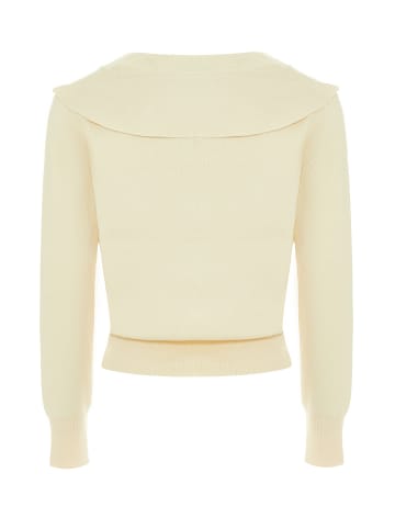 faina Women Cardigan in Wollweiss