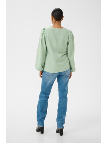 Kaffe Langarm-Bluse KApaulina Regular fit in Balsam Green CC