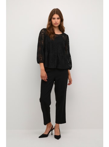 Kaffe Langarm-Bluse KApaula in Black Deep