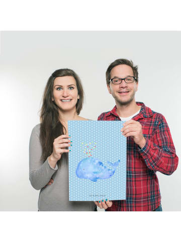 Mr. & Mrs. Panda wanddeko Wal Konfetti ohne Spruch in Blau Pastell