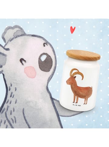 Mr. & Mrs. Panda behälter Sternzeichen Steinbock ohne Spruch in Weiß