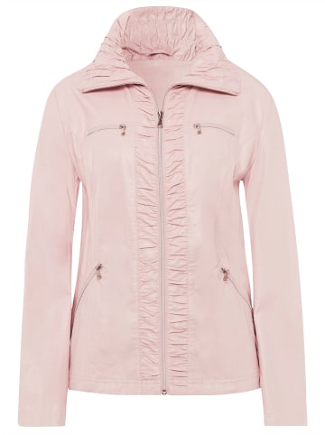 Sieh an! Lederimitatjacke in rosé