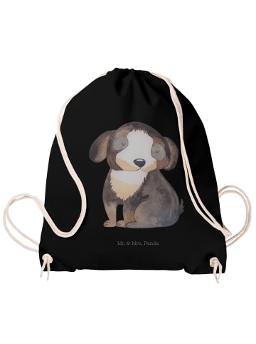 Mr. & Mrs. Panda wander rucksack Hund Entspannen ohne Spruch in Schwarz