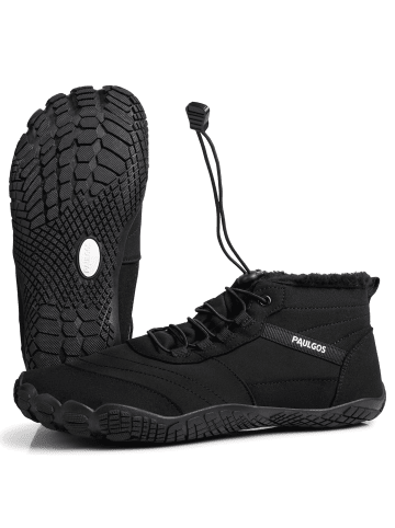PAULGOS Winterbarfußschuhe, unisex, Größe 37-47 in 3 Farben in Schwarz