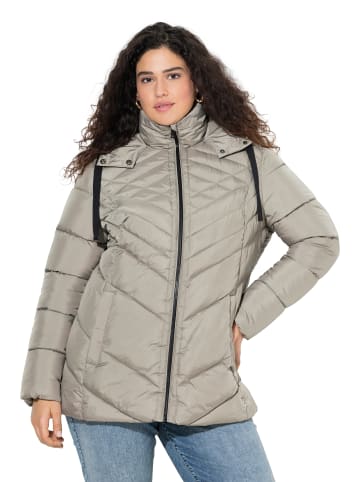 Ulla Popken Steppjacke in mittelgrau