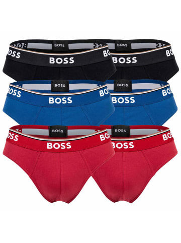 BOSS Slip 6er Pack in Rot/Blau/Schwarz