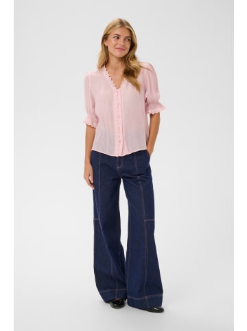 SAINT TROPEZ Bluse kurzarm KristelSZ Gerade Passform in Chalk Pink